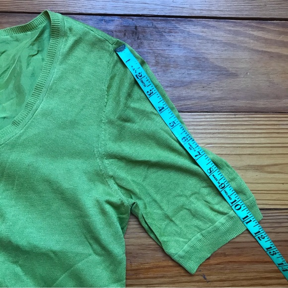 London Times Multi-Colored Tiered Dress and Talbots Green Cardigan, EUC, 10/L - Picture 16 of 16